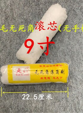 走天下油漆滚筒刷单独滚芯粗毛无死角滚刷689寸长毛滚筒芯100个装
