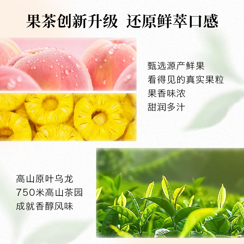 低因蜜桃乌龙茶菠萝果茶玫瑰红茶茶叶适合女生喝的袋泡茶养生茶包