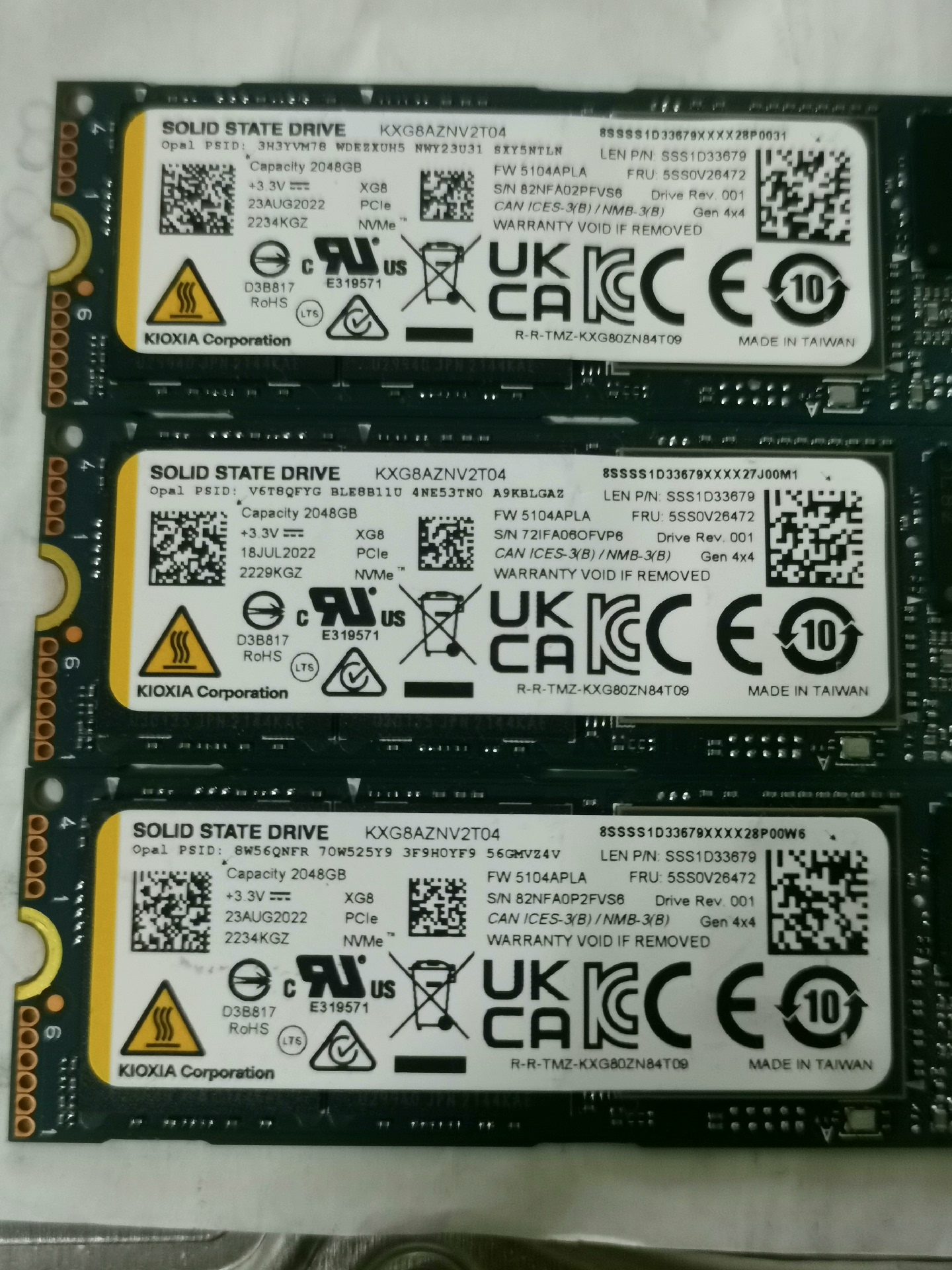 议价！东芝/铠侠XG8 2T 2280 NVME M2固态硬盘 - 图0