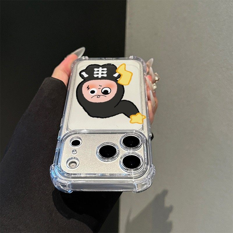 新款闪电星人适用苹果17pro透明四角防摔iphone16promax/15手机壳个性简约情侣可爱华为mate70/p60男女nova13,淘宝优惠券,粉丝福利购,淘宝优惠卷