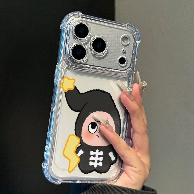 新款闪电星人适用苹果17pro透明四角防摔iphone16promax/15手机壳个性简约情侣可爱华为mate70/p60男女nova13,淘宝优惠券,粉丝福利购,淘宝优惠卷