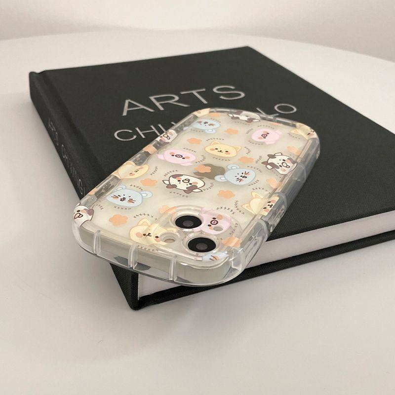 卡通可爱动物适用苹果17promax手机壳iPhone16硅胶软壳15pro全包保护套17air防摔保护套14肥皂壳13/12小众女,淘宝优惠券,粉丝福利购,淘宝优惠卷