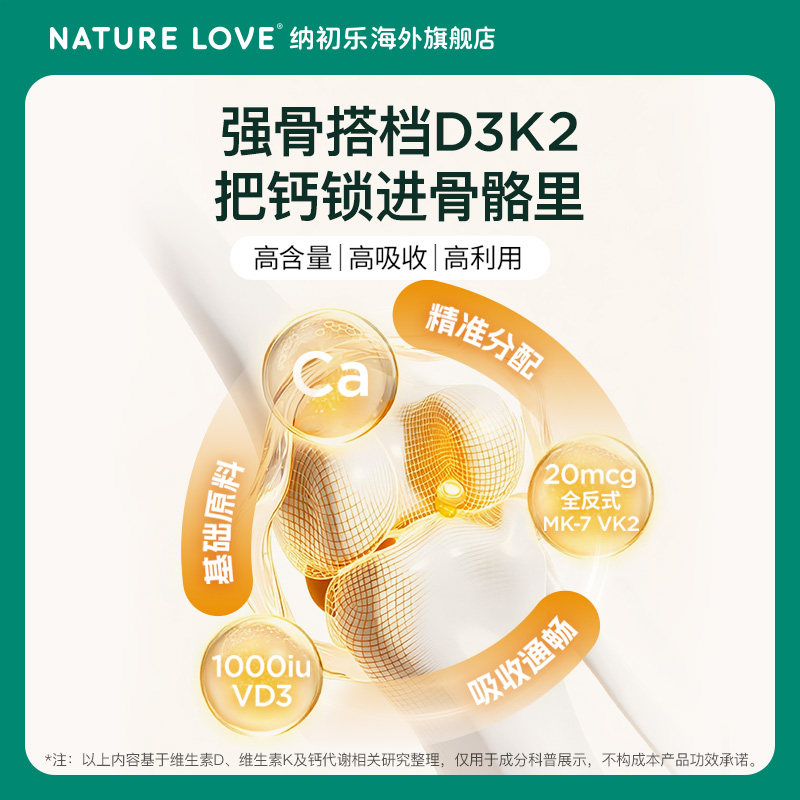 德国NatureLove进口维生素D3K2滴剂VD成人进口阳光瓶维生素d3液体