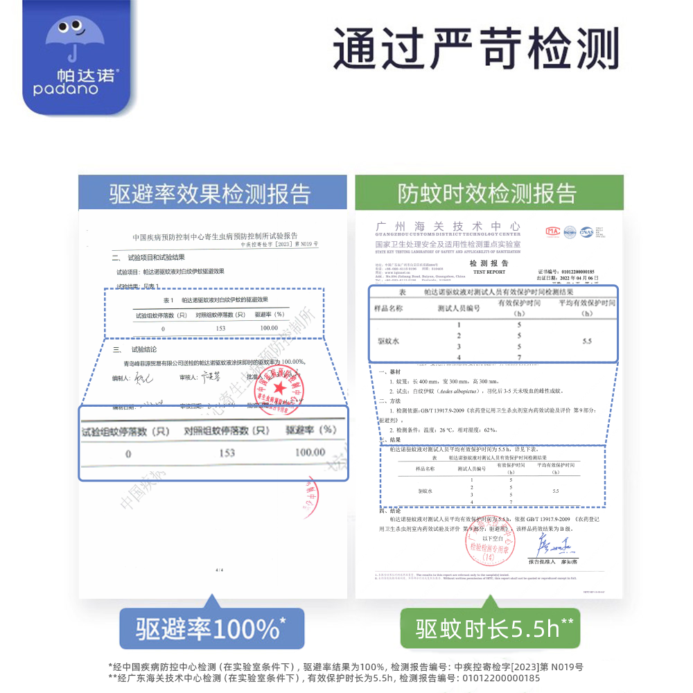 帕达诺婴儿驱蚊喷雾儿童宝宝户外防蚊虫叮咬防蚊液花露水驱蚊水