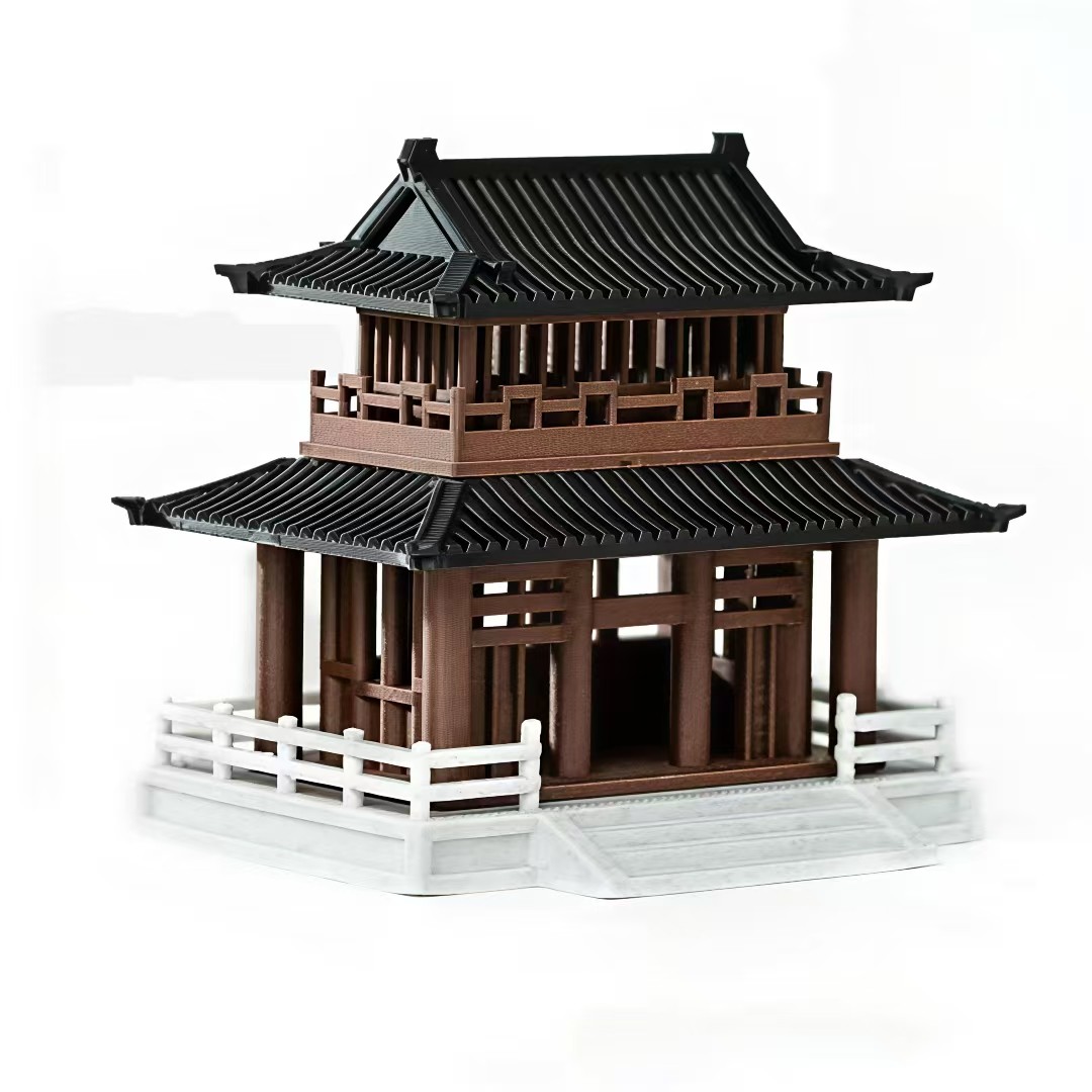 古典新年装饰中式pla亭台楼阁桌面摆件山水鱼缸古风建筑模型礼物,淘宝优惠券,粉丝福利购,淘宝优惠卷