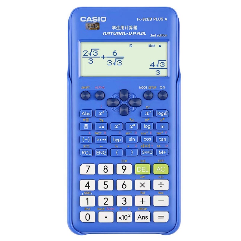 CASIO/卡西欧FX-82ES PLUS A科学函数计算器初高中学生考试适用-图0