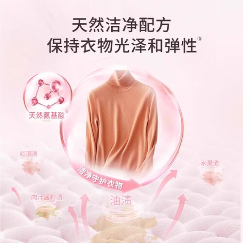 立白小白白羊毛羊绒专用洗衣液洁净去渍真丝大衣羊毛衫洗涤剂正品 - 图2
