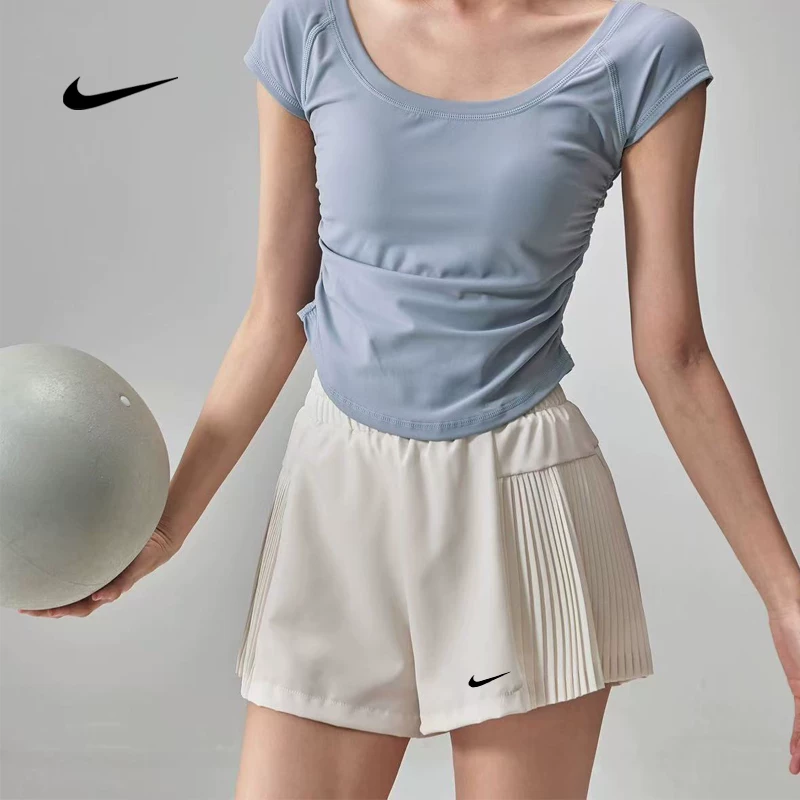 Шорты Nike, брюки, спортивное быстросохнущее защитное белье для бадминтона, дышащая одежда для йоги