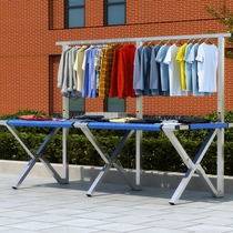 Night market stall shelf Easy folding table outdoor special folding table subnet red and versatile to spread the shelf