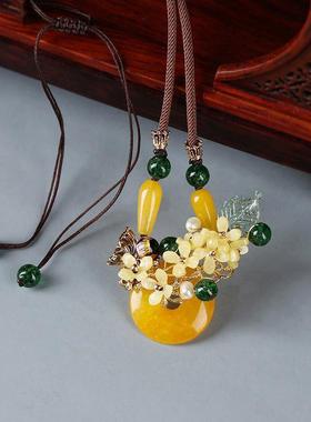 毛线衣项链毛线衣项链项链女锁骨链潮网红时尚复古风毛衣链百搭脖