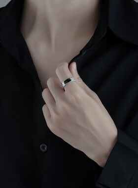 2024新款复古龙纹滴胶戒指男个性百搭高级感小众设计感可调节