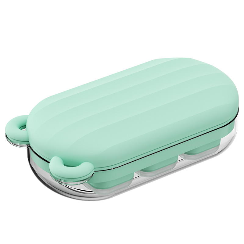 冰块模具家用冰箱冷冻冰块神器食品级迷你按压冰格带盖硅胶制冰盒