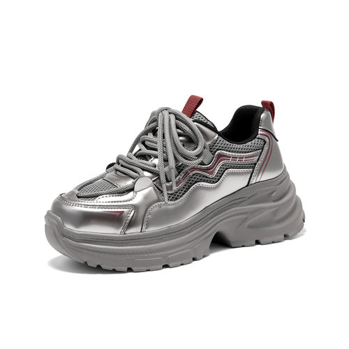 大东老爹鞋女2025新款秋季女鞋透气厚底休闲鞋增高运动登山鞋子女 - 图3