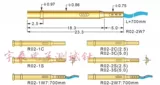 P02 серия испытательная игла 0,68*24,7 ммпкб -платы пружинная проводящая игла PA02 игла бомба