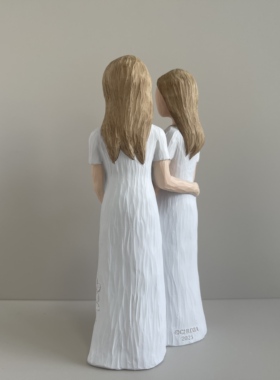 新款姐妹家庭饰品摆件圣诞礼物