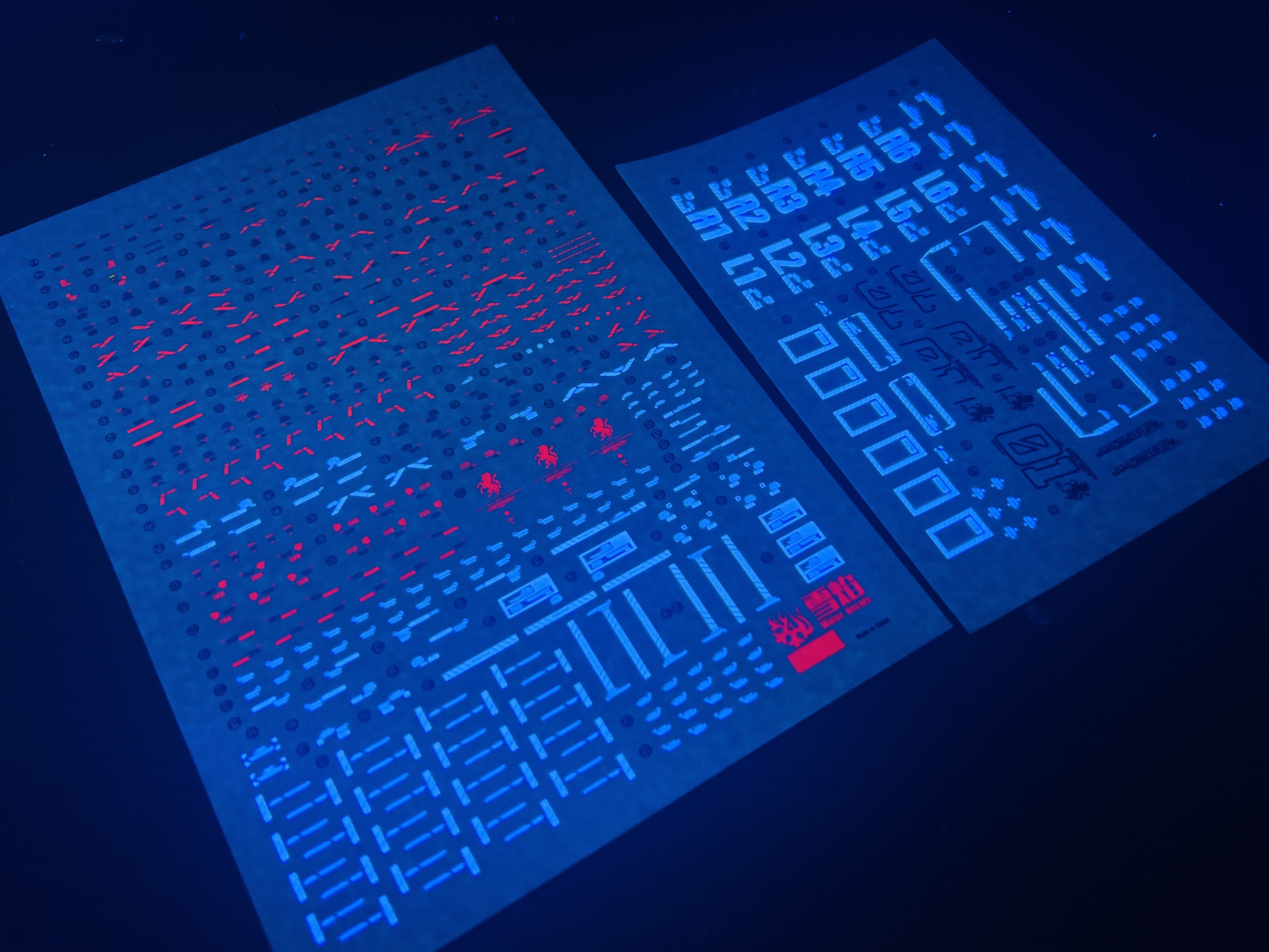 雪焰工作室 MGEX-63 独角兽高达Ver.Ka 高精度 荧光版 专用水贴 - 图0