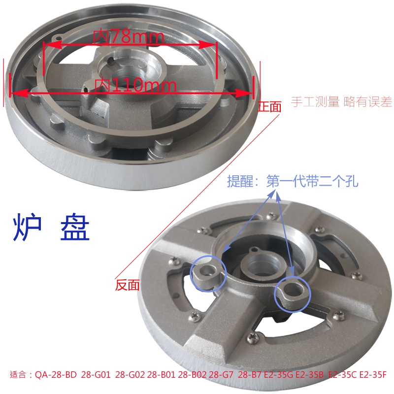 适合帅康QA-28-B02 G02 E2-35C 35G火盖燃烧盘分火器燃气灶具配件-图1