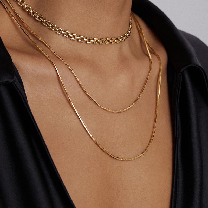 RC Retro Chic意大利复古时尚首饰 藤蔓蛇骨链小众轻奢高级感项链