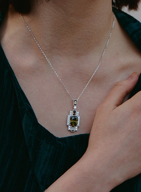 【女神礼物】RC Retro Chic意大利复古时尚首饰 铜版转角项链套装