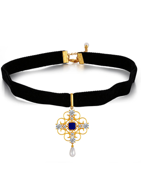 RetroChic兰梦复古蕾丝颈链