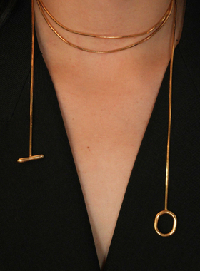 RC藤蔓圆环蛇骨链小众轻奢时尚