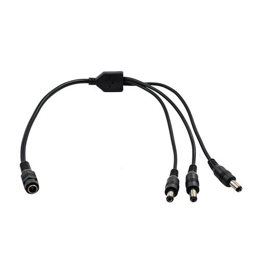 One-to-three DC power cord pure copper 5.5*2.1mm connector monitoring extension plug security accessories equipment LED light