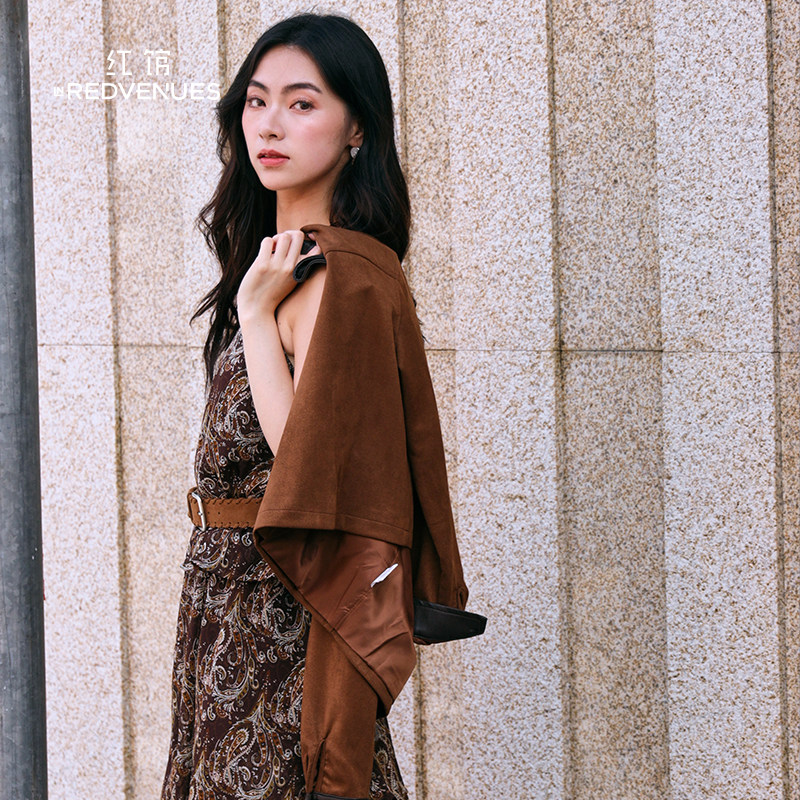 红馆2025秋季新款吊带连衣裙巨好看的裙子美拉德穿搭长裙雪纺裙,淘宝优惠券,粉丝福利购,淘宝优惠卷