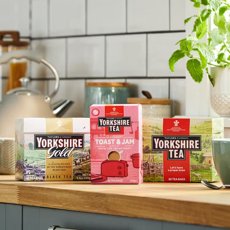 约克夏红茶英国进口yorkshiretea英式下午茶包泰勒商用约克郡奶茶 - 图2