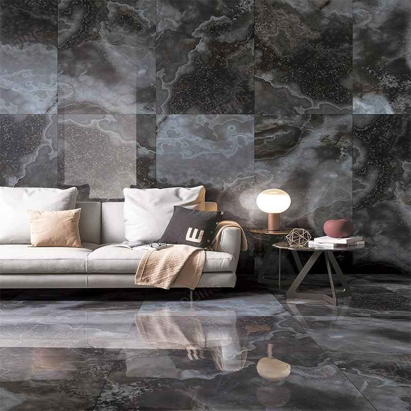 广东佛山通体瓷砖600x1200黑色艺术亮光750x1500墙面奢石地砖防滑,淘宝优惠券,粉丝福利购,淘宝优惠卷