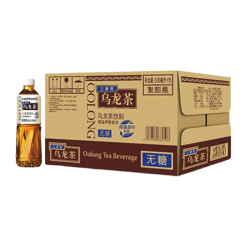 【KKV现货】SUNTORY/三得利无糖乌龙茶清爽茶饮料整箱500ml*15瓶 - 图3