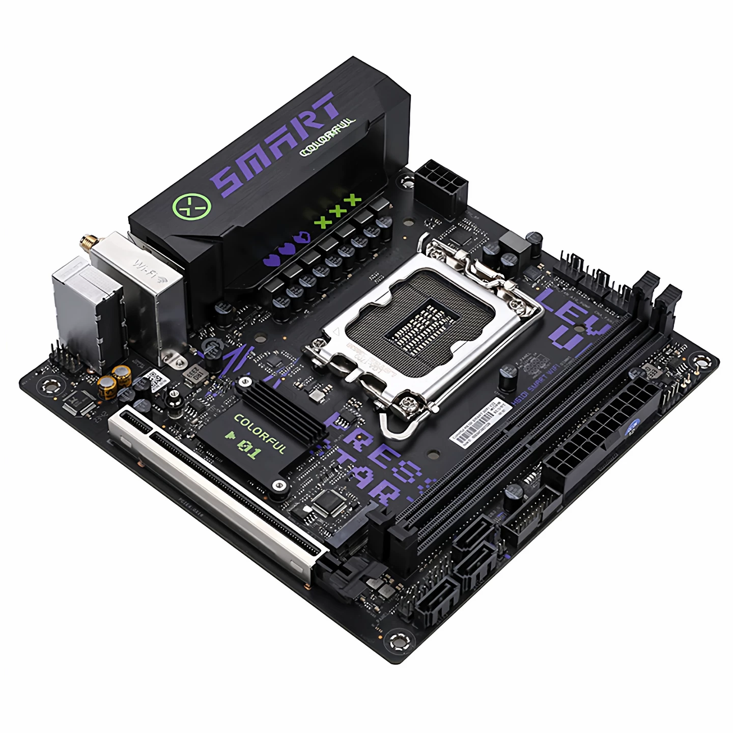 Цветная h610itx мини 12 поколение 17x17 настольный компьютер nas маленькая материнская плата CPU набор b760i