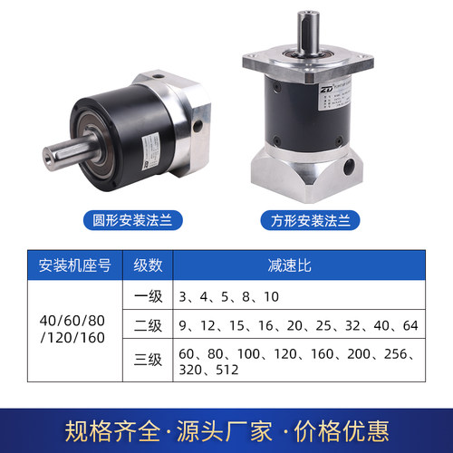中大de精密行星齿轮减速机直齿配步进伺服电机齿轮箱一级二级三级 - 图1