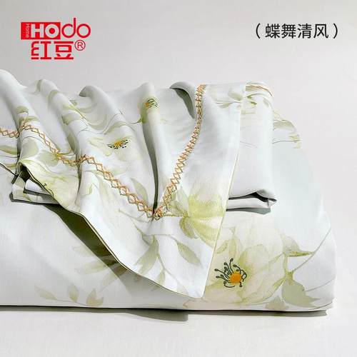 红豆莱赛尔天丝床单单件2025新款高端夏季凉感冰丝单人被单三件套 - 图2