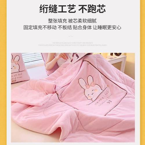 双面加厚保暖牛奶绒抱枕被子两用汽车上靠垫办公室午休枕头二合一 - 图2