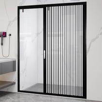 Upoetry Man Push Ramen Glass Transparent Folding Waterproof Toilet Shower Bathroom Kitchen Invisible Air Conditioning Partition Door