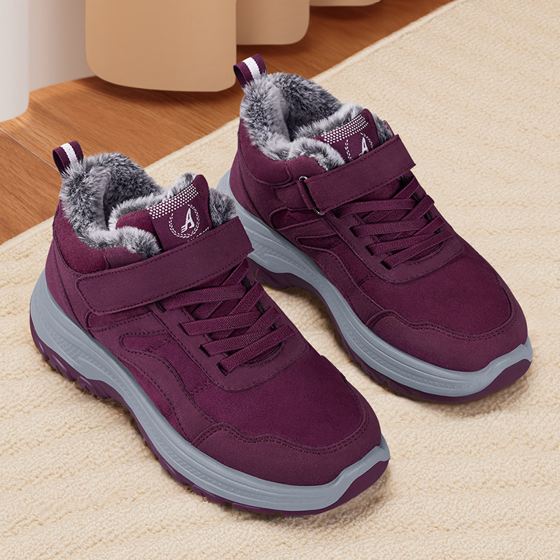 老北京棉鞋女冬2025新款加绒加厚保暖妈妈鞋中老年老人防滑健步鞋,淘宝优惠券,粉丝福利购,淘宝优惠卷