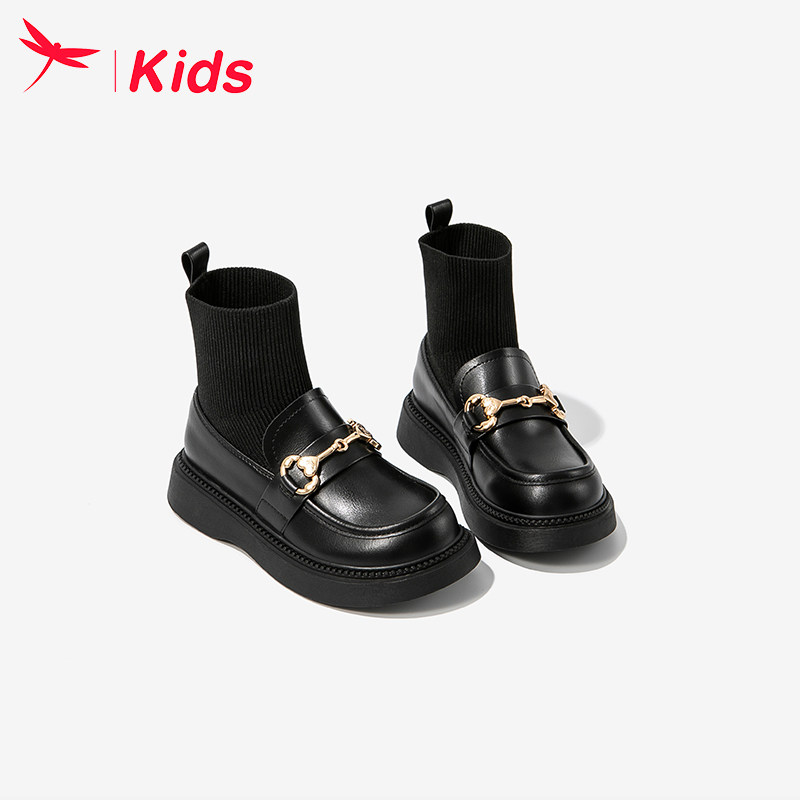  红蜻蜓中大童皮靴/棉靴