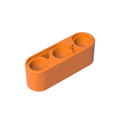 高砖积木零件GDS-663配件1x3 带孔臂(厚)兼容32523小颗粒拼插散件 - 图0