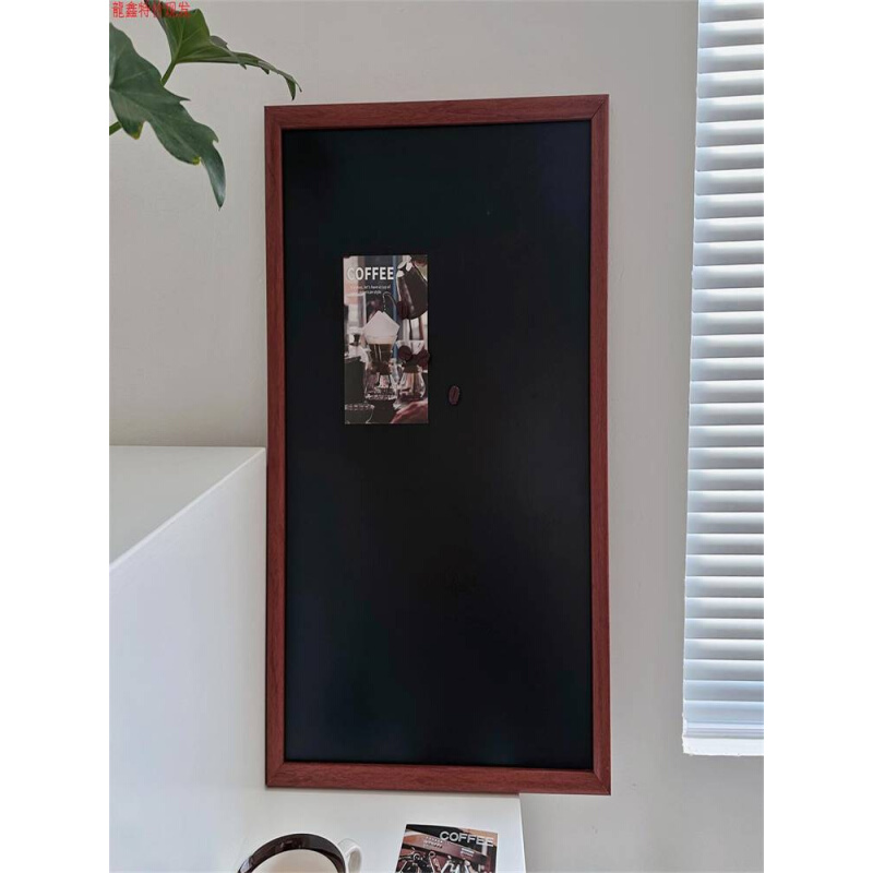 冰箱贴展示框复古留言板可擦磁吸黑板咖啡馆装饰板面包烘培便利贴-图1