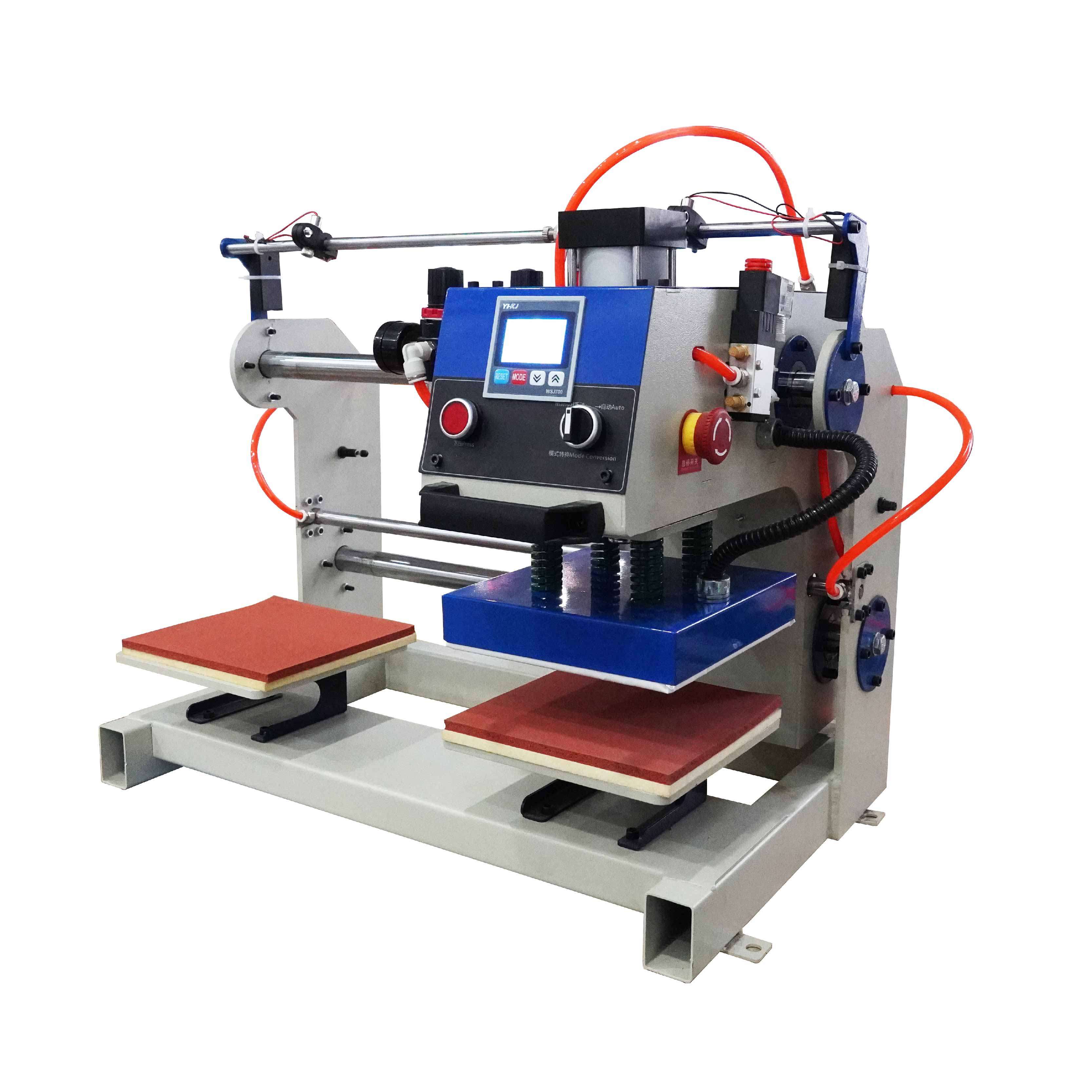 翼兆全自动双工位烫画机热转印压烫机服装领标印花烫印烫图烫标机,淘宝优惠券,粉丝福利购,淘宝优惠卷