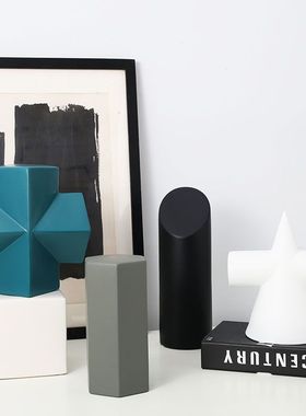 包邮白色方块几何体摄影拍摄陈列装饰道具美术石膏素描静物立方体