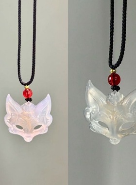 国风狐狸面具项链七夕礼物