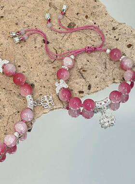 小清新中式莲花手工编织手链