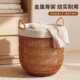 Beautiful dirty clothes basket bathroom clothes storage artifact