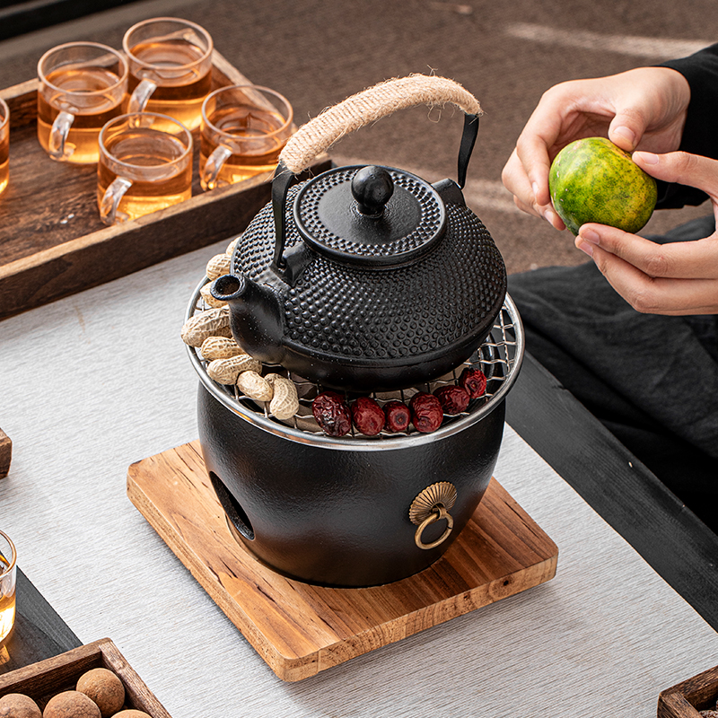 Small stove for cooking wine and tea, full set of cans, teapots, charcoal barbecue stove, winter home heating stove charcoal stove