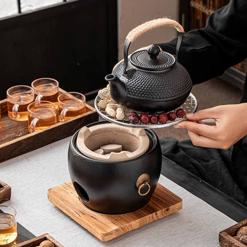 Small stove for cooking wine and tea, full set of cans, teapots, charcoal barbecue stove, winter home heating stove charcoal stove