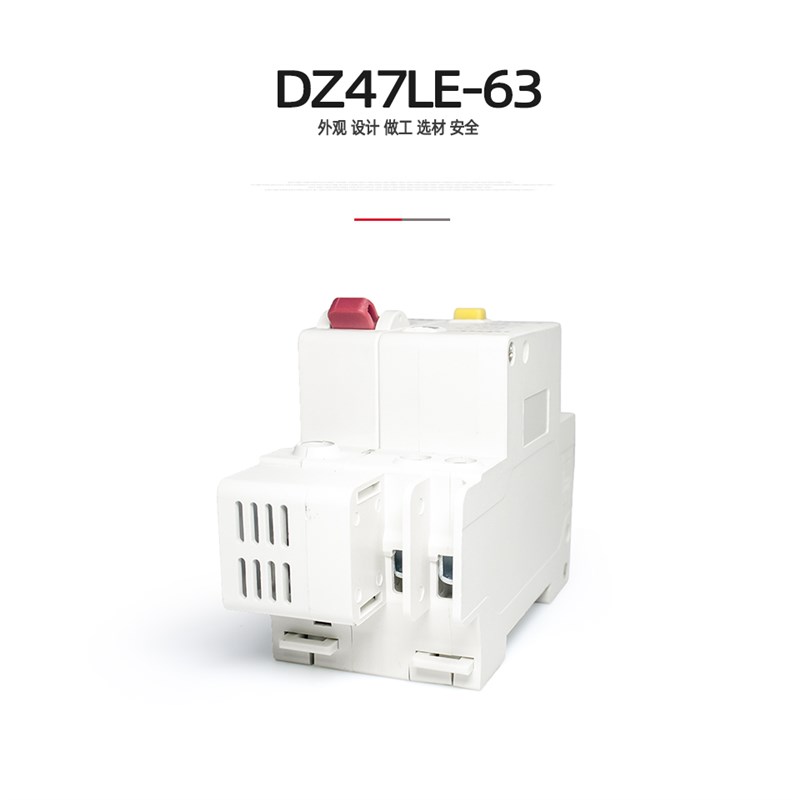 漏电开关 2P63A DZ47LE双极32A漏电保护器家用空开断路器空气开关 - 图0
