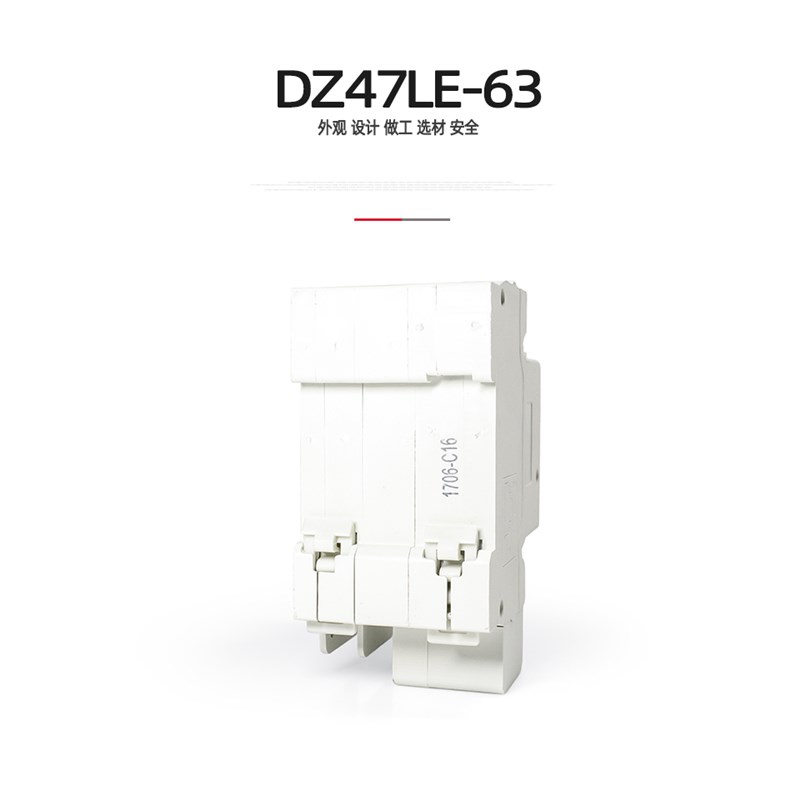 漏电开关 2P63A DZ47LE双极32A漏电保护器家用空开断路器空气开关 - 图1