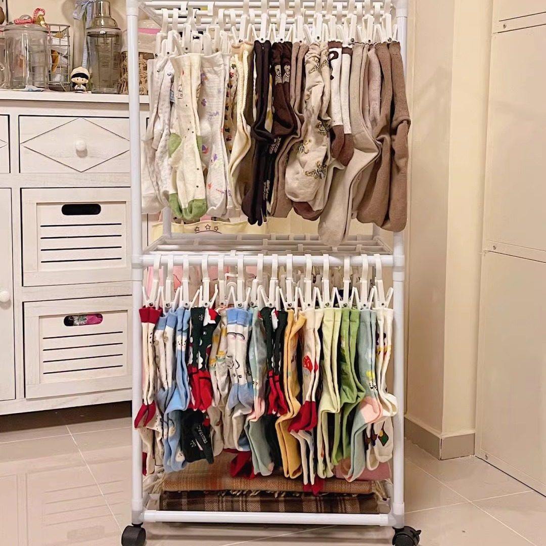 阳台晾晒袜子收纳神器凉袜子架子多功能袜子夹晒内衣内裤专用衣架,淘宝优惠券,粉丝福利购,淘宝优惠卷