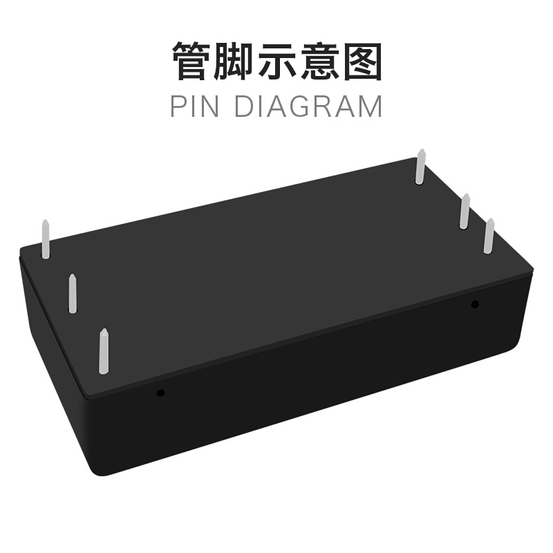 24V转24V30W直流电源模块 URB2424LD-30WR3 DC-DC降压隔离模块 - 图2